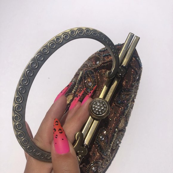 Fabulous beaded handbag in perfect condition - Picture 2 of 5